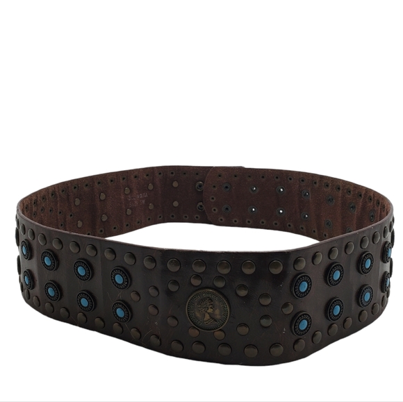 Unbranded Accessories Brown Elizabeth Ii Dei Gratia Regina Belt